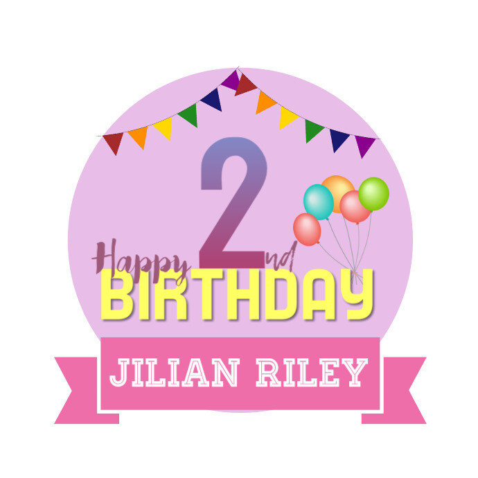 Happy 2nd Birthday Template Postermywall Happy 2nd Birthday Template Postermywall