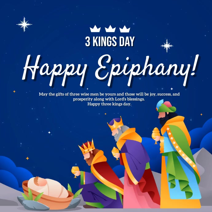 3 Kings Display Example Happy 3 kings Template | PosterMyWall