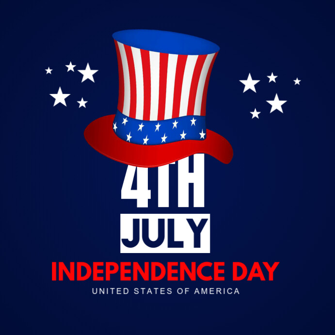 Happy 4th Instagram Post template