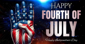 Happy 4th fourth of july video ad Imagem partilhada do Facebook template
