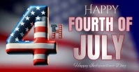 happy 4th fourth of july video template Facebook Shared Image