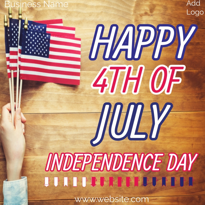Happy 4th July,Fth July USA independence Day Instagram Post template