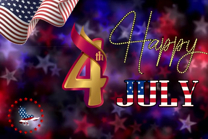 Happy 4th of July, Independence Day Plakat template
