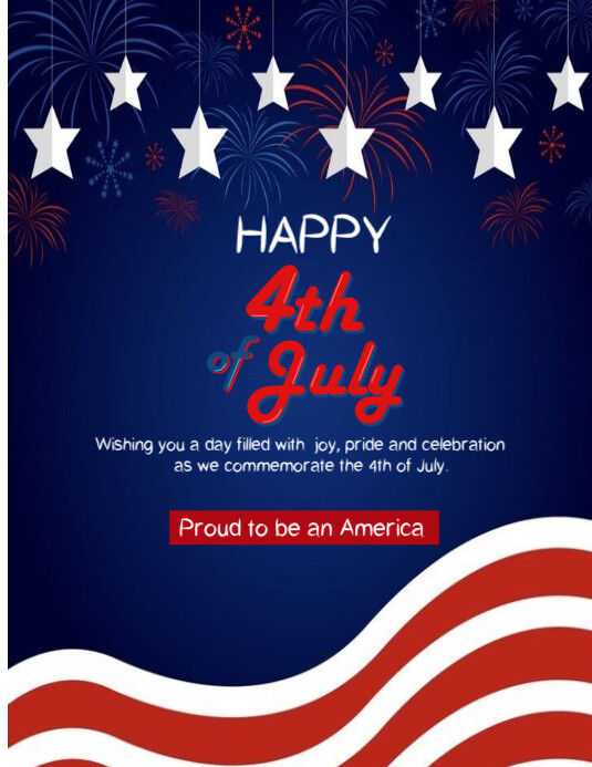 Happy 4th of July 2025 Pamflet (VSA Brief) template