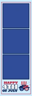 Happy 4th Of July 2x6 Photo Frame Template Banner 2' × 6'