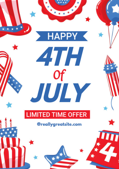 happy 4th of july Template | PosterMyWall