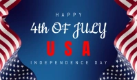 happy 4th of July Tag template