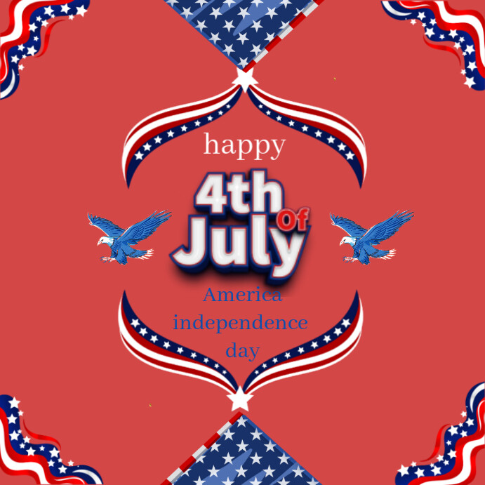Happy 4th of July Instagram na Post template