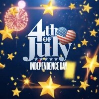 Happy 4th of July Instagram Post template