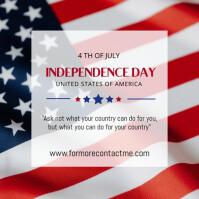 Happy 4th of July Instagram Post template