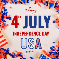 Happy 4th of July Pos Instagram template