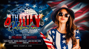 Happy 4th of july Digital Display (16:9) template