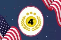 Happy 4th of July Vlag template