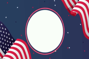 Happy 4th of July Flag template