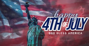 happy 4th of july facebook cover banner design template