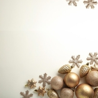 สีขาว Christmas Greeting Instagram Post Template