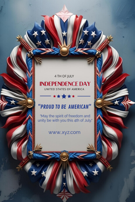 Happy 4th of July independence day Template | PosterMyWall