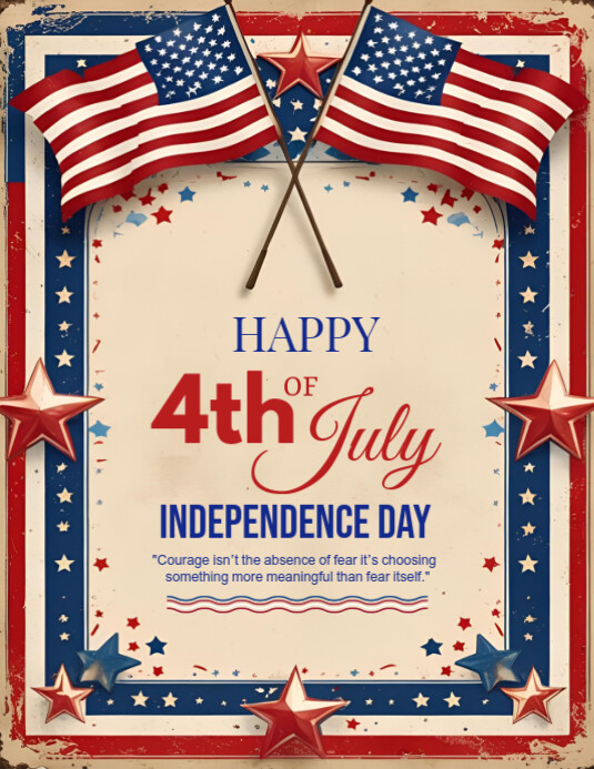 Happy 4th of July independence day flyer template | PosterMyWall