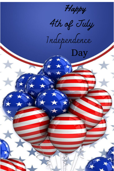 Happy 4th Of July Independence Day Poster Template | PosterMyWall