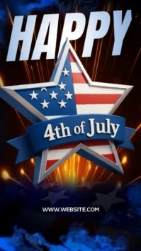 Happy 4th of July Instagram story post template