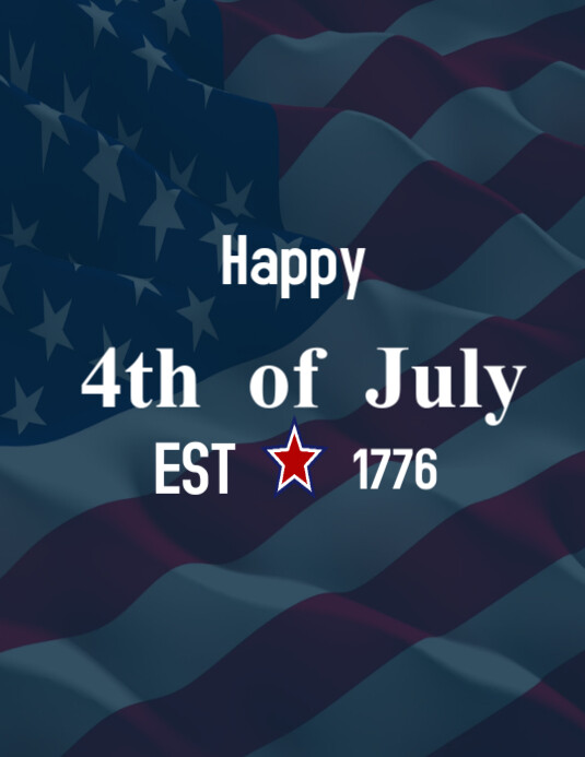 Happy 4th of July template 2025 Pamflet (VSA Brief)