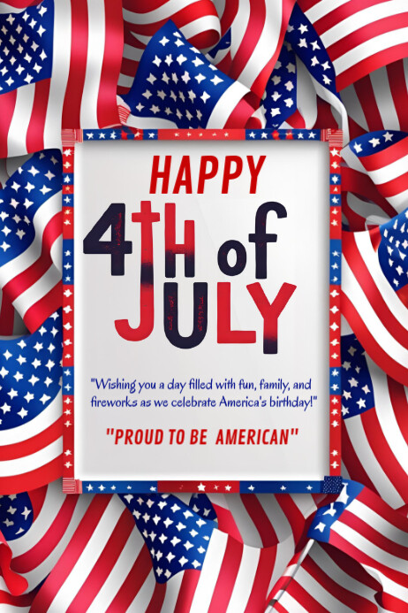 Happy 4th of July template 2025 Iphosta