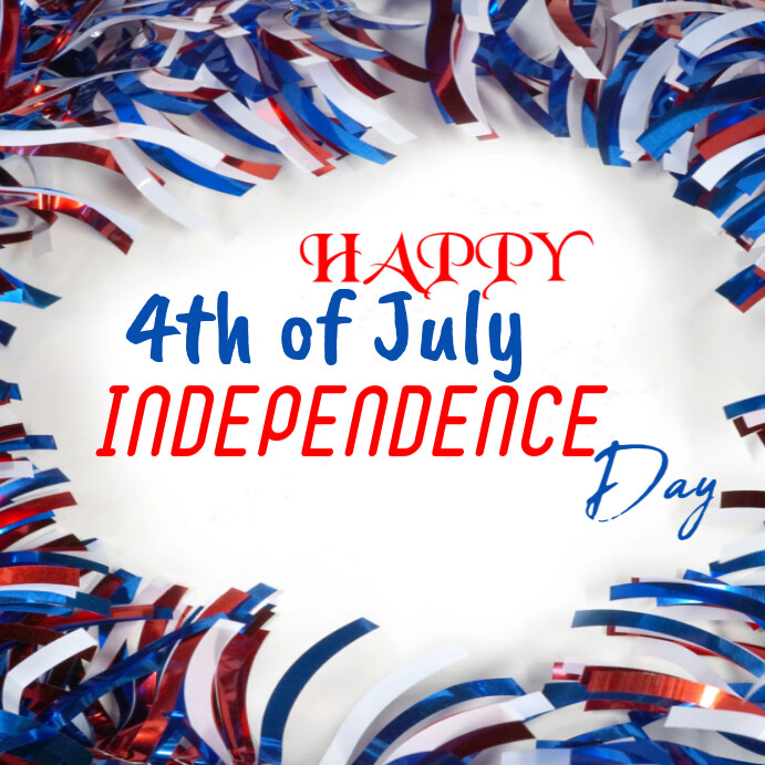 Happy 4th Of July Usa Independence Day Template Instagram Post ...