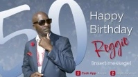 Happy 50th birthday, Happy Birthday Digital Display (16:9) template