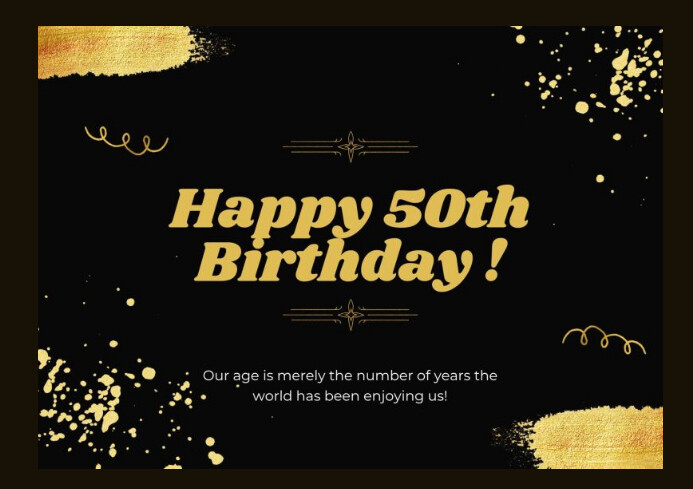 Happy 50th birthday Template PosterMyWall Happy 50th birthday Template PosterMyWall