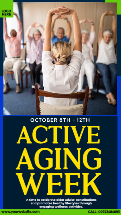 Copy of Happy Active Aging Week | PosterMyWall