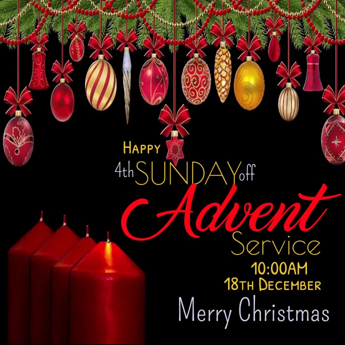 Copy of happy advent sunday instagram post | PosterMyWall