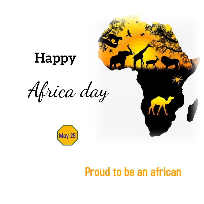 happy africa Day Instagram Post template