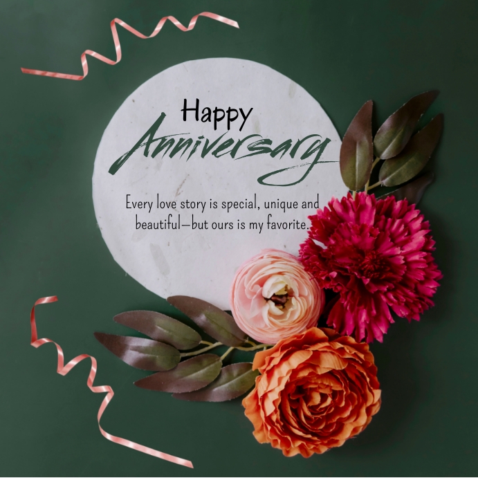 happy anniversary,anniversary greetings Publicação no Instagram template