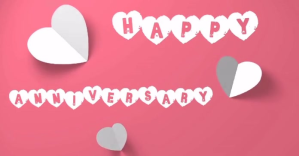 HAPPY ANNIVERSARY CARD TEMPLATE Facebook 共享图片