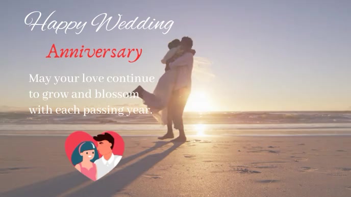 Happy Anniversary Day Digital Display (16:9) template