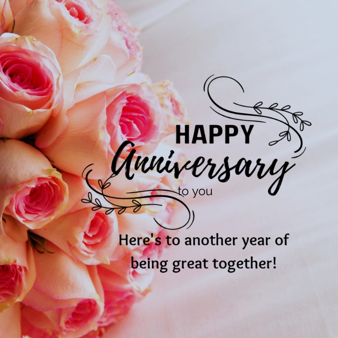 Happy anniversary Template PosterMyWall