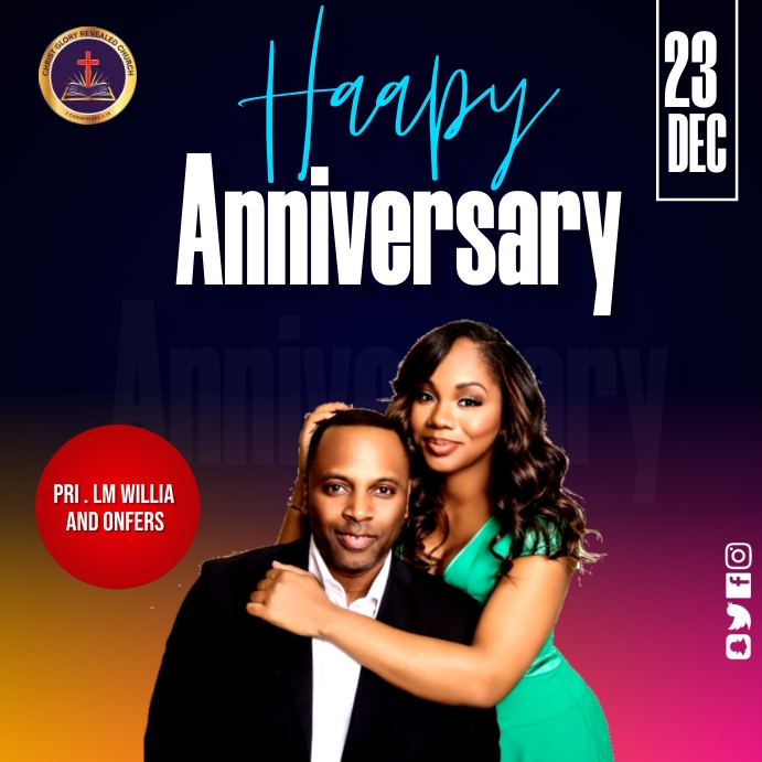 happy anniversary Template PosterMyWall