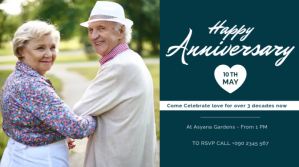 HAPPY ANNIVERSARY FLYER Display digitale (16:9) template