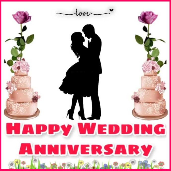 happy anniversary instagram poster Template PosterMyWall