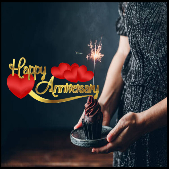 happy anniversary instagram poster Template PosterMyWall