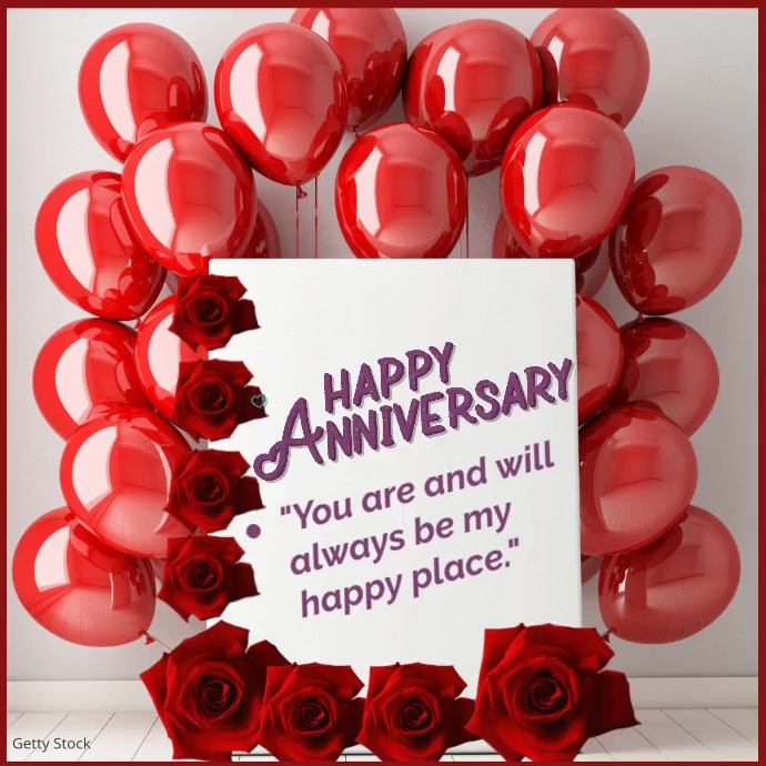 happy anniversary instagram poster Template PosterMyWall