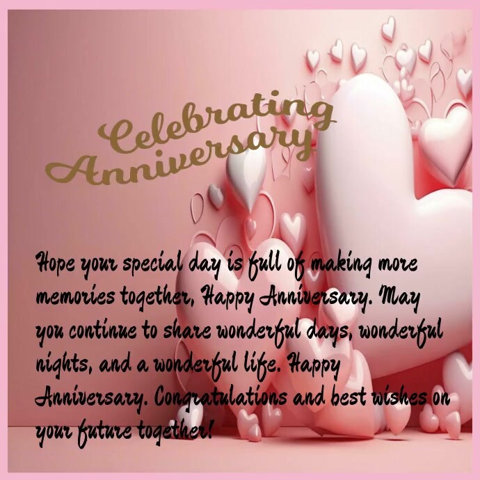 happy anniversary instagram poster Template PosterMyWall