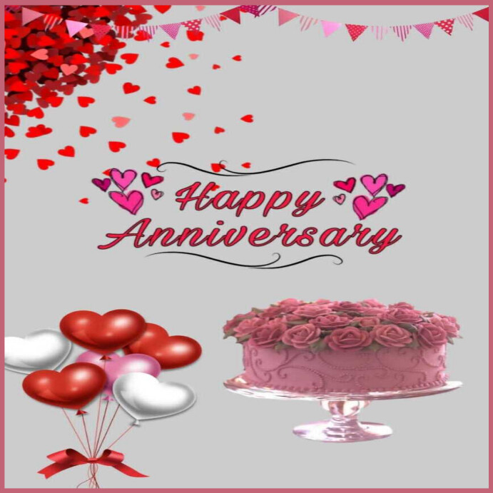 happy anniversary instagram poster Template PosterMyWall