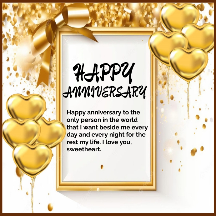happy anniversary instagram poster Template PosterMyWall
