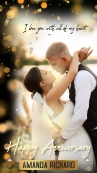 happy anniversary instagram story post template