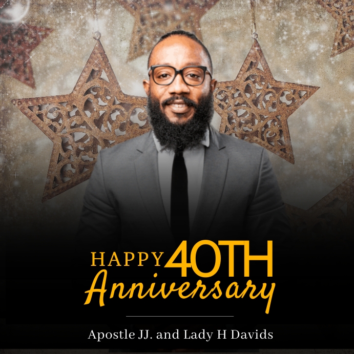 Happy Anniversary Pastor Instagram Post template