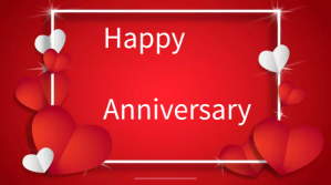 Happy Anniversary poster Twitter-opslag template
