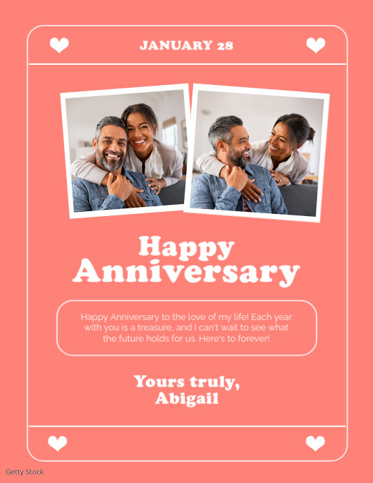 Happy Anniversary Poster Template | PosterMyWall
