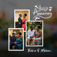 Happy Anniversary poster template