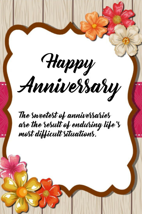 Happy Anniversary Poster Template | PosterMyWall